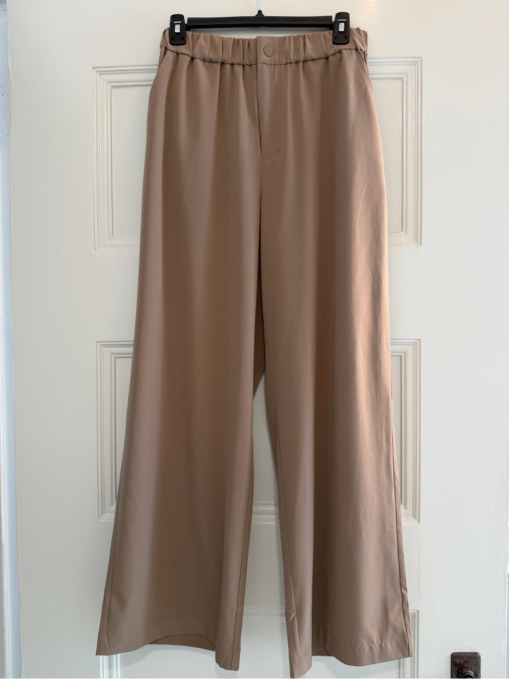 Varley Kayson Wide Leg Pants - Taupe - Size Small